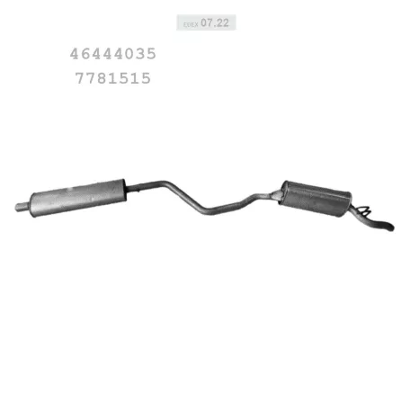 EDEX 07.22 - Kipufogó rendszer FIAT PUNTO 1.2 (1995-2001)