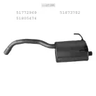 EDEX 07.296 - Kipufogó hátsó dob FIAT PANDA II 1.3 D (2005-2012)