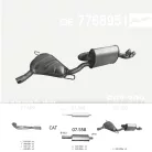 EDEX 07.309 - Kipufogó hátsó dob FIAT BARCHETTA 1.8 (1995-2004)