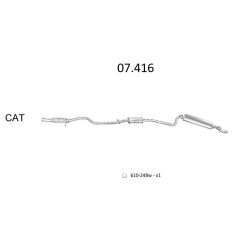 EDEX 07.416 - Fiat Siecento kipufogó rendszer