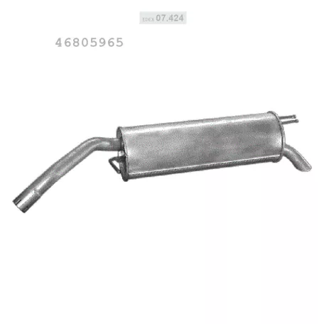 EDEX 07.424 - Kipufogó hátsó dob FIAT STILO 1.2 (2001-2003)