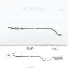 EDEX 07.437 - Kipufogó kipufogó cső FIAT GRANDE PUNTO 1.3 D (2005-2012)