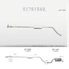 EDEX 07.508 - Kipufogó közép dob FIAT IDEA 1.4 (2003-2012)