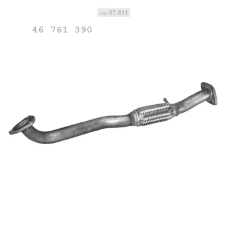 EDEX 07.511 - Kipufogó gyűjtő cső FIAT PUNTO 1.9 D (1999-2006)