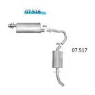 Edex 07.516 - Fiat Ducato kipufogó közép dob