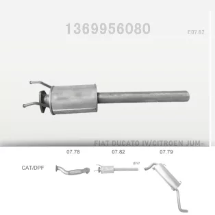   EDEX 07.82 - Kipufogó áramlás javító CITROEN JUMPER 2.2 D, 2.3 D (2006-2011)