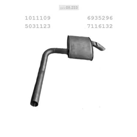 Edex 08.233 kipufogó – FORD MONDEO 2.0 HB