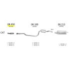 EDEX 08.450 - Ford Fiesta / Mazda 121 kipufogó cső