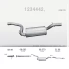 EDEX 08.570 - Kipufogó közép dob FORD FOCUS 2.0 D (2003-2012)