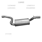 EDEX 08.570 - Kipufogó közép dob FORD FOCUS 2.0 D (2003-2012)