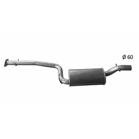 EDEX 08.581 - Volvo C30 kipufogó közép dob