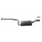 EDEX 08.581 - Kipufogó közép dob VOLVO S40 2.0 D (2003-2010)