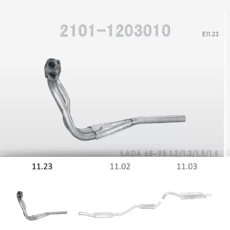 EDEX 11.23 - Kipufogó gyűjtő cső LADA 1200 1.1, 1.2, 1.3, 1.5, 1.6 (1968-1992)