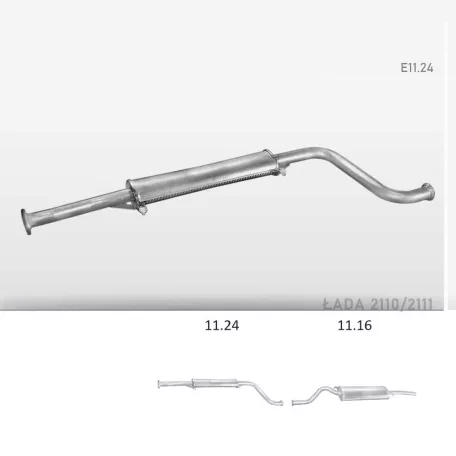 EDEX 11.24 - Kipufogó közép dob LADA 2110 1.5 (1995-)