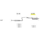 EDEX 12.05 - Mazda MX6 / 626 kipufogó hátsó dob