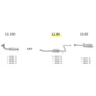EDEX 12.88 - Mazda MX3 / 323 kipufogó közép dob