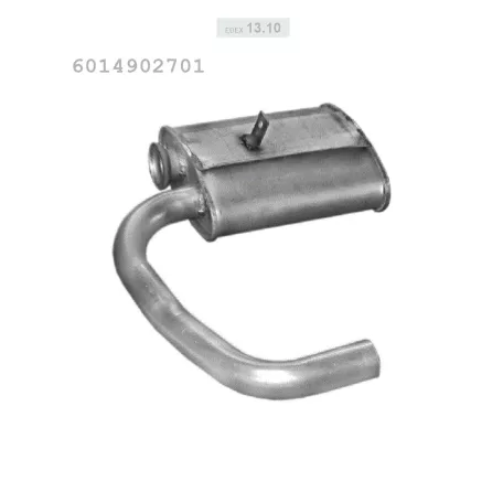 EDEX 13.10 - Kipufogó közép dob MERCEDES 207 D 2.3 D, 2.9 D, 3.0 D (1989-1991)