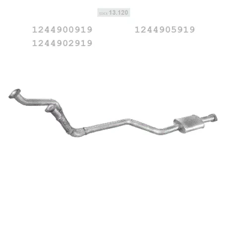 EDEX 13.120 - Kipufogó gyűjtő cső MERCEDES 300 - T124 3.0 D (1985-1993)
