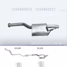 EDEX 13.121 - Kipufogó közép dob MERCEDES 300 - W124 3.0 D (1985-1993)