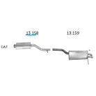 EDEX 13.158 - Kipufogó közép dob MERCEDES C180 - T203 1.8, 2.0 (2000-2007)