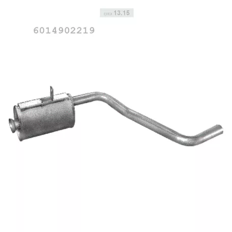 EDEX 13.15 - Kipufogó közép dob MERCEDES 207 D 2.3, 2.3 D, 3.0 D (1982-1989)