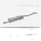 EDEX 13.181 - Kipufogó hátsó dob MERCEDES A160 - W168 1.7 D (1998-2004)