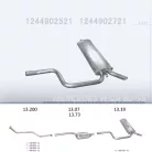 EDEX 13.19 - Kipufogó hátsó dob MERCEDES 200 - T124 2.0, 2.0 D, 2.3, 2.5 D (1985-1993)
