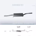 EDEX 13.194 - Kipufogó közép dob MERCEDES VIANO - W639 109, 111, 115, 2.2 D (2003-)