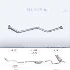 EDEX 13.200 - Kipufogó gyűjtő cső MERCEDES 200 - T124 2.0 D (1985-1995)