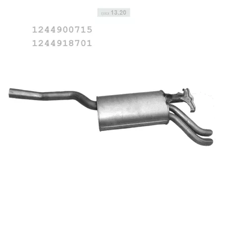 EDEX 13.20 - Kipufogó hátsó dob MERCEDES 300 - W124 3.0 D (1991-1993)
