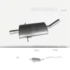EDEX 13.23 - Kipufogó közép dob MERCEDES A160 - W169 2.0 D (2004-2012)