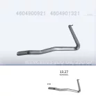 EDEX 13.27 - Kipufogó kipufogó cső MERCEDES G-KLASSE 2.0, 2.3, 2.4, 2.5, 3.0, 3.0 D (1979-1993)