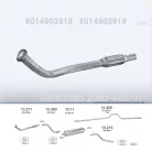 EDEX 13.271 - Kipufogó gyűjtő cső MERCEDES 208 D 2.3 D, 2.9 D (1991-1995)