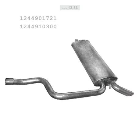 EDEX 13.33 - Kipufogó hátsó dob MERCEDES 300 - T124 2.0, 2.2, 2.5 D, 2.8, 3.0, 3.0 D, 3.2 (1992-1996)