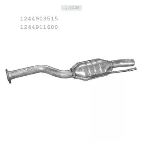 EDEX 13.35 - Kipufogó közép dob MERCEDES E250 - W124 2.5 D (1993-1995)