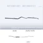 EDEX 13.372 - Kipufogó hátsó cső MERCEDES SPRINTER 212 2,9 (1995-2000)