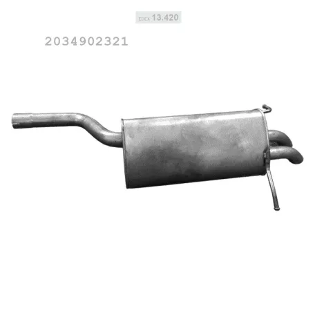 EDEX 13.420 - Kipufogó hátsó dob MERCEDES C180 - T203 2.0 (2000-2002)