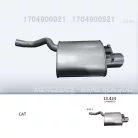 EDEX 13.424 - Kipufogó hátsó dob MERCEDES SLK 200 2.0 (1996-2000)