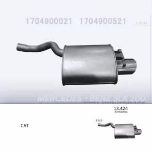   EDEX 13.424 - Kipufogó hátsó dob MERCEDES SLK 200 2.0 (1996-2000)