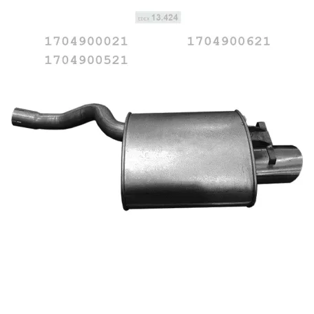 EDEX 13.424 - Kipufogó hátsó dob MERCEDES SLK 200 2.0 (1996-2000)