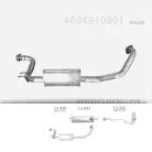 EDEX 13.430 - Kipufogó közép dob MERCEDES GE 230 2.3 (1990-)