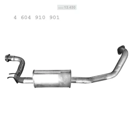 EDEX 13.430 - Kipufogó közép dob MERCEDES GE 230 2.3 (1990-)