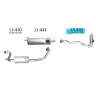 EDEX 13.432 - Kipufogó hátsó dob MERCEDES GE 230 2.3 (1990-1995)