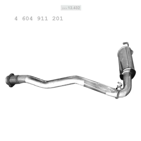 EDEX 13.432 - Kipufogó hátsó dob MERCEDES GE 230 2.3 (1990-1995)