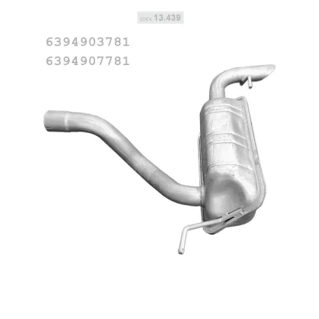EDEX 13.439 - Kipufogó hátsó dob MERCEDES VITO W639, VIANO W639 (2003-2014)