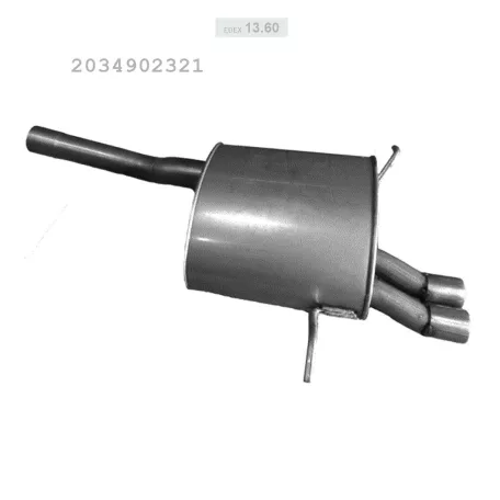 EDEX 13.60 - Kipufogó hátsó dob MERCEDES C180 - T203 2.0 (2000-2002)