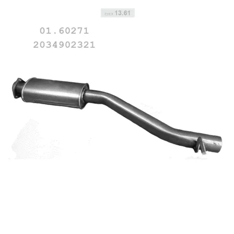 EDEX 13.61 - Kipufogó közép dob MERCEDES C180 - T203 2.0 (2000-2002)