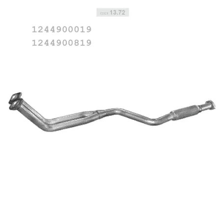 EDEX 13.72 - Kipufogó gyűjtő cső MERCEDES 200 - T124 2.0 (1985-1992)