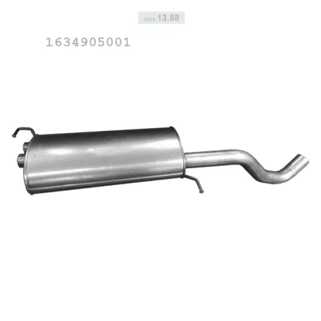 EDEX 13.88 - Kipufogó közép dob MERCEDES ML 350 3.7 (2002-2005)
