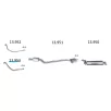EDEX 13.953 - Mercedes 250/280 W123 első kipufogó cső